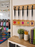 Personalized Wooden Classroom Hall Pass | Teacher Bathroom, Nurse, Drink & Hall Pass
